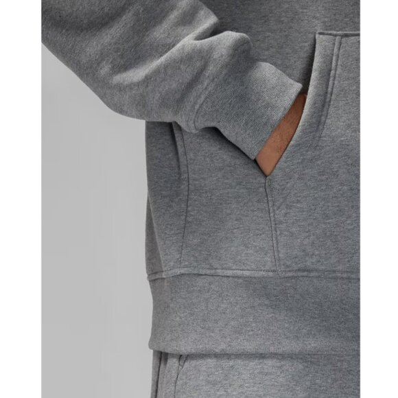 Jordan Jumpman Brooklyn Essentials Mens Fleece Pullover Hoodie Heather Gray - Picture 9 of 15
